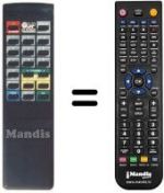 Télécommande équivalente SR 160