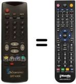 Télécommande équivalente SRT 4300