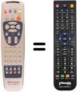 Télécommande équivalente SRT 4356 PVR