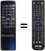 Télécommande équivalente SR 022