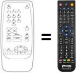 Télécommande équivalente STREAM DECODER