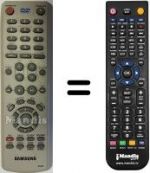 Télécommande équivalente 00008D