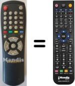 Télécommande équivalente 10129 C