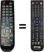 Télécommande équivalente Samsung SYNCMASTER XL 2370 HD