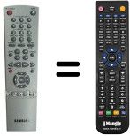Télécommande équivalente Samsung SV-651 F