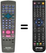 Télécommande équivalente Sharp VC GH600