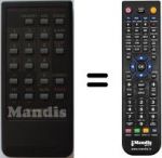 Télécommande équivalente RRMCG 0549 CESA