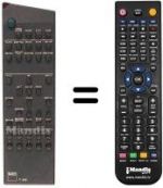 Télécommande équivalente T 550