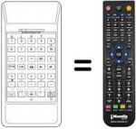 Télécommande équivalente Thomson D 56 DF