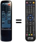 Télécommande équivalente TECHNIPLUS 2 DISEQC