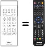 Télécommande équivalente Saba T 67 SC 64