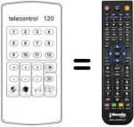 Télécommande équivalente TELECONTROL 120