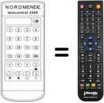 Télécommande équivalente TELECONTROL 2200