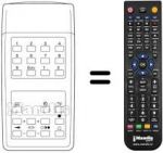 Télécommande équivalente TELEPROCESSOR