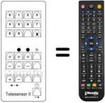 Télécommande équivalente TELESENSOR II