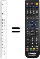 Télécommande équivalente TNQ 1675