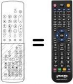 Télécommande équivalente TNQ 8E 0454