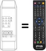Télécommande équivalente TP 877