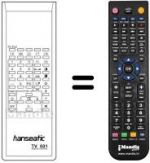 Télécommande équivalente TV 501