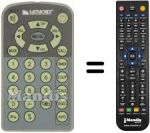 Télécommande équivalente Lenoir TVC 53 LCD