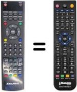 Télécommande équivalente United UTV 9195