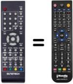 Télécommande équivalente Sunstech TL-1501 D
