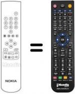 Télécommande équivalente Ingelen TVR 5135
