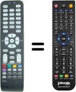 Télécommande équivalente Hifivox 32 E 92 NH 22 W