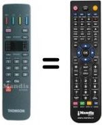 Télécommande équivalente Thomson 72 DF 68 NH