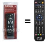 Télécommande équivalente Thomson 28 DN 40 E