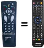 Télécommande équivalente Thomson 29 DU 40 E