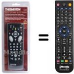 Télécommande équivalente Thomson V 1601