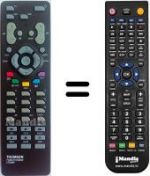 Télécommande équivalente Thomson 28 DF 170 R