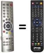 Télécommande équivalente Toshiba 28 ZD 26 P