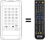 Télécommande équivalente UFB 16