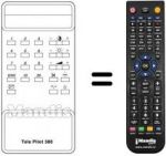 Télécommande équivalente TP 380