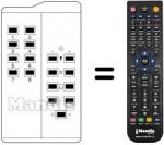 Télécommande équivalente US 8 FACH