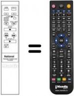 Télécommande équivalente VEQ 0528
