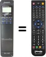 Télécommande équivalente Panasonic NV-F55