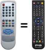 Télécommande équivalente United UTV 21X74 PFX / 1