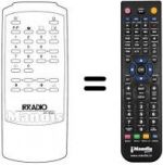 Télécommande équivalente VS 079 B