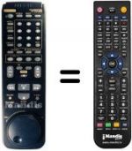 Télécommande équivalente Hitachi VT-M70EM