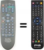 Télécommande équivalente Hitachi VT-FX860E VPS