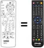 Télécommande équivalente Thomson VTH 7090