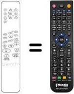 Télécommande équivalente Atlantic VTR 2096