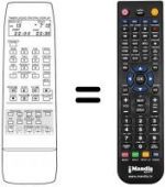 Télécommande équivalente Atlantic VTR 3002 S