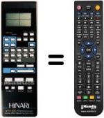 Télécommande équivalente VTV 100