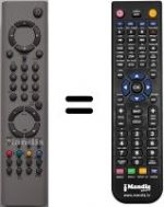 Télécommande équivalente Hyundai RC 1602
