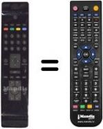 Télécommande équivalente NordMende UN 32 M 1000
