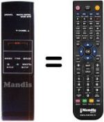 Télécommande équivalente WCR 870